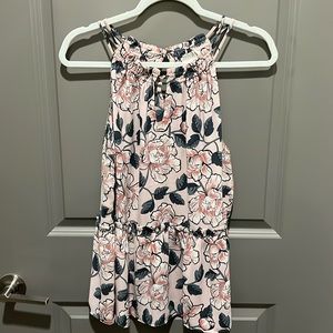 Flowy, Floral LOFT Sleeveless Blouse